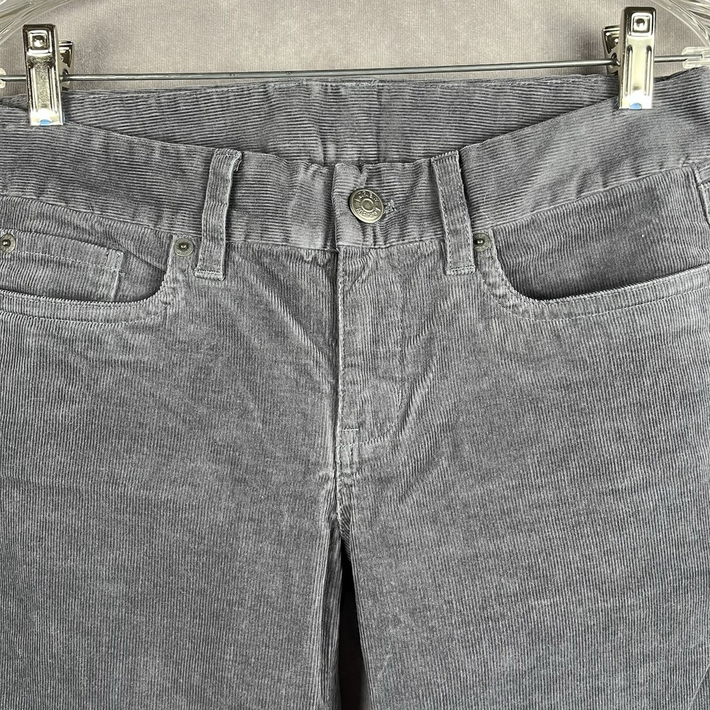 J Crew Bootcut Jeans 28R Gray Vintage Corduroy Favorite Fit Stretch Low Rise NWT - Picture 7 of 8